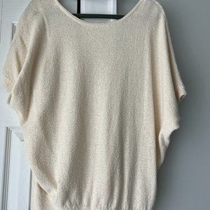 Low-back thin-sweater tunic